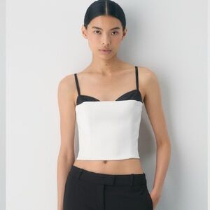 Aritzia Ten Hypnotize Satin/Silk  Bustier- NWT